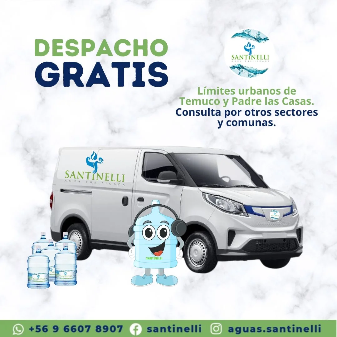 Bidón de Agua Purificada Santinelli con Etiqueta Oficial