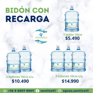 Botellón 10 lts "Incluye agua"