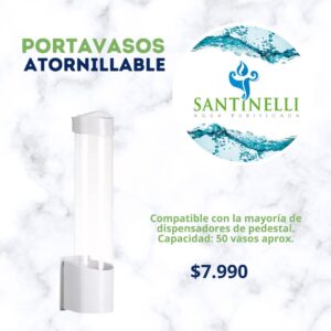 Portavasos atornillable